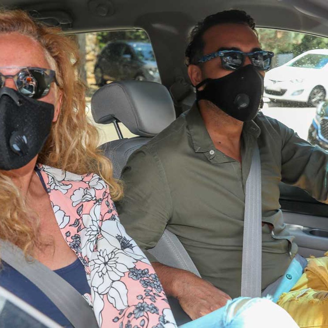 Rocío Carrasco y Fidel Albiac asisten al cumpleaños de María Teresa Campos