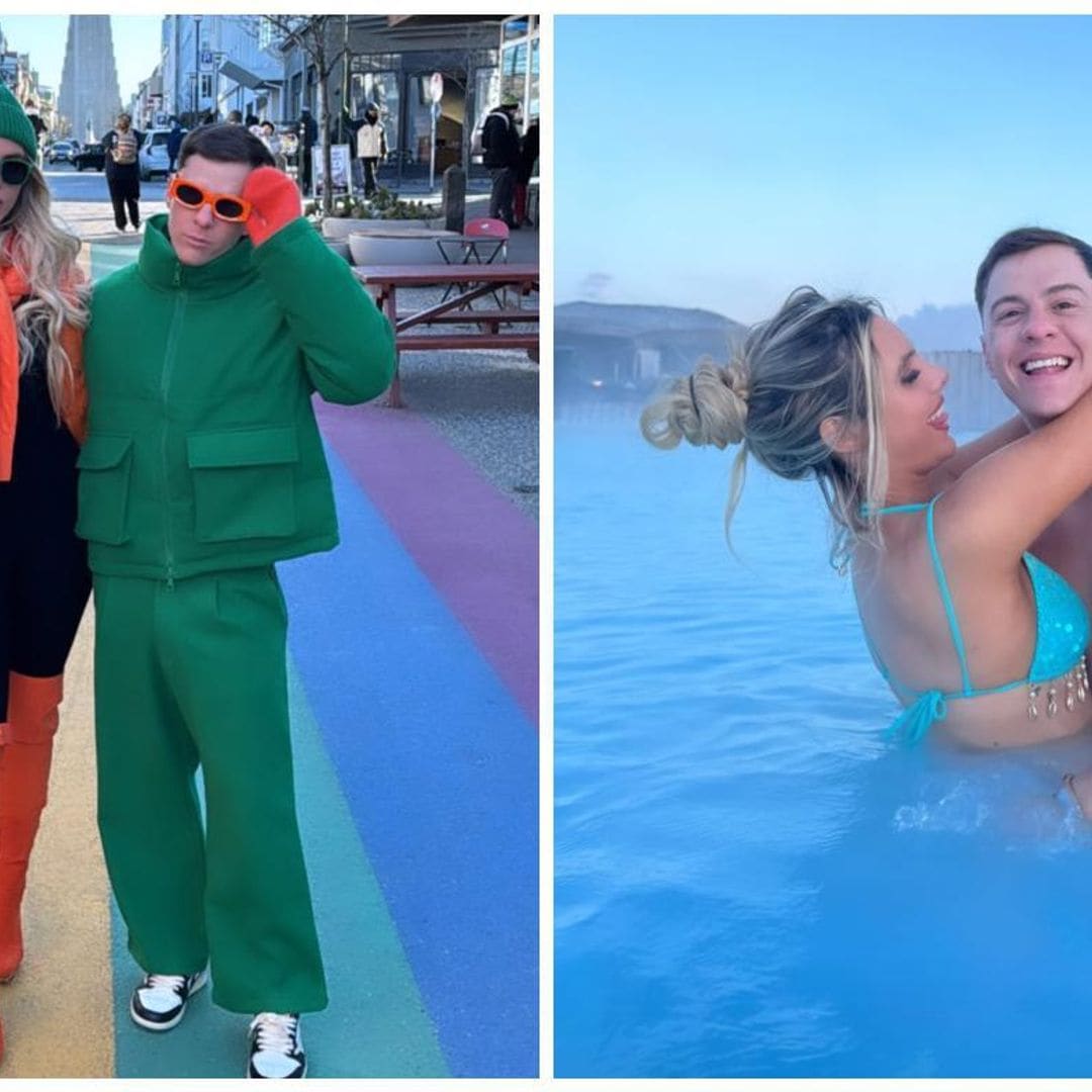 Con un viaje por Islandia, Lele Pons y Guaynaa arrancan los festejos de su primer aniversario de bodas