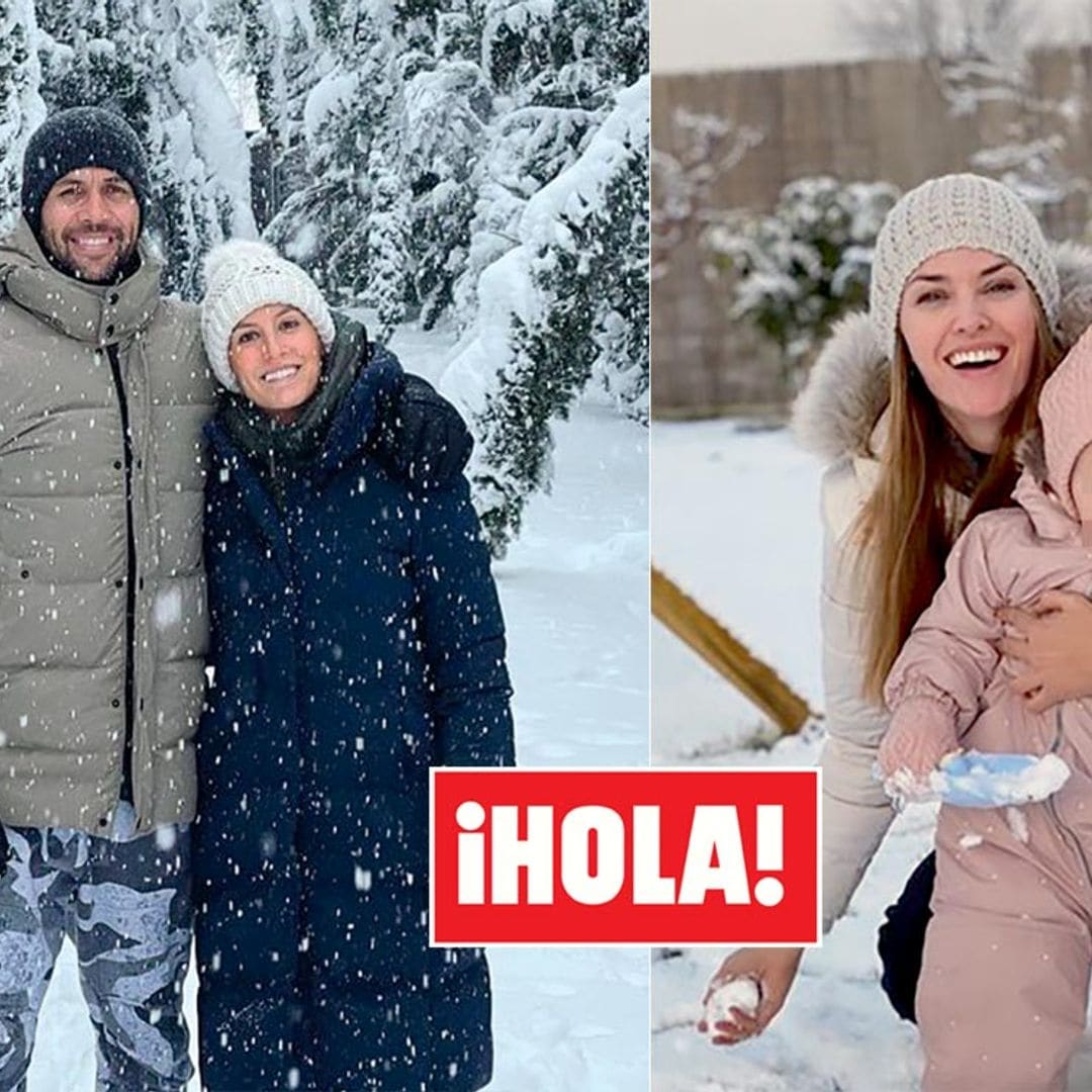 En ¡HOLA!, diversión, estilo, familia y amor en la nieve: las mejores imágenes de una histórica nevada
