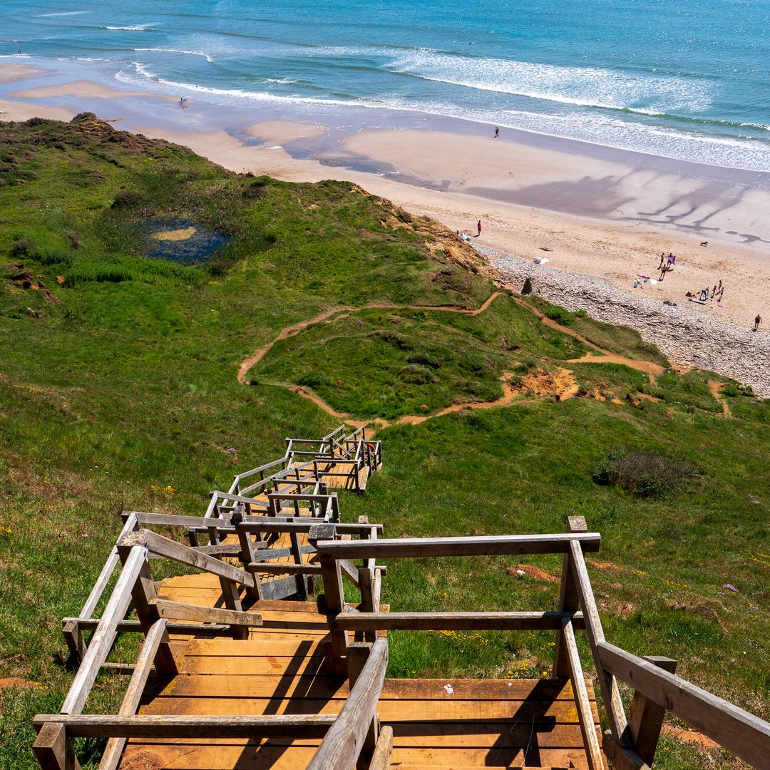 Compton Beach, isla de Wight, inglaterra, Reino Unido