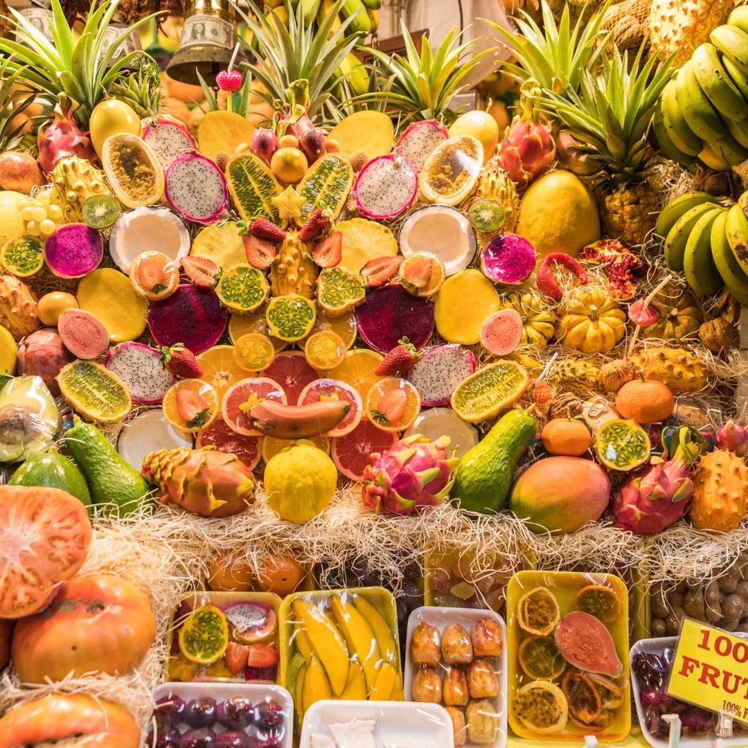 Puesto de frutas del mercado de Vegueta en Las Palmas de Gran Canaria