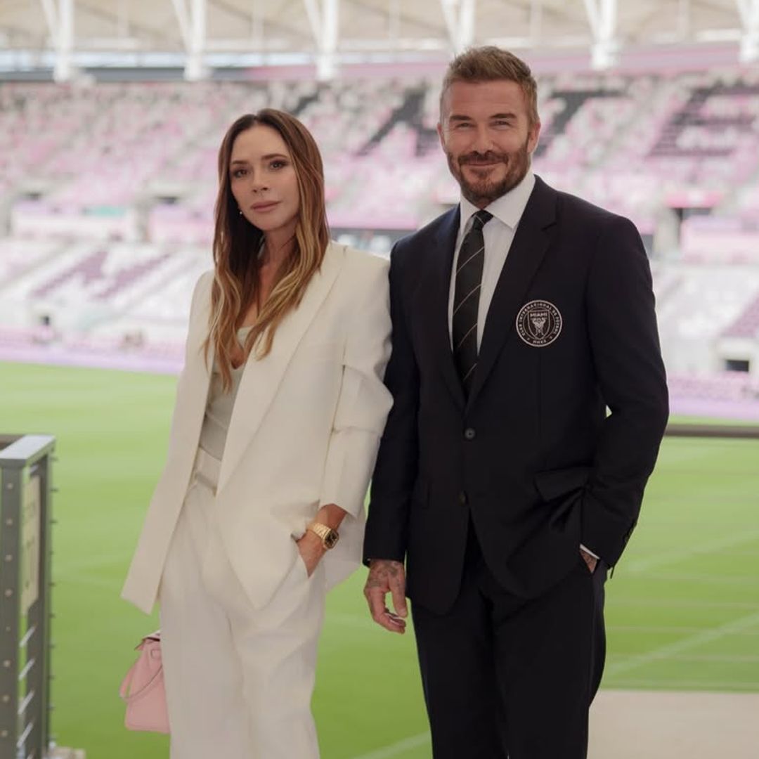 Victoria y David Beckham en la inauguración del Nu Stadium en Miami, el 4 de abril de 2026