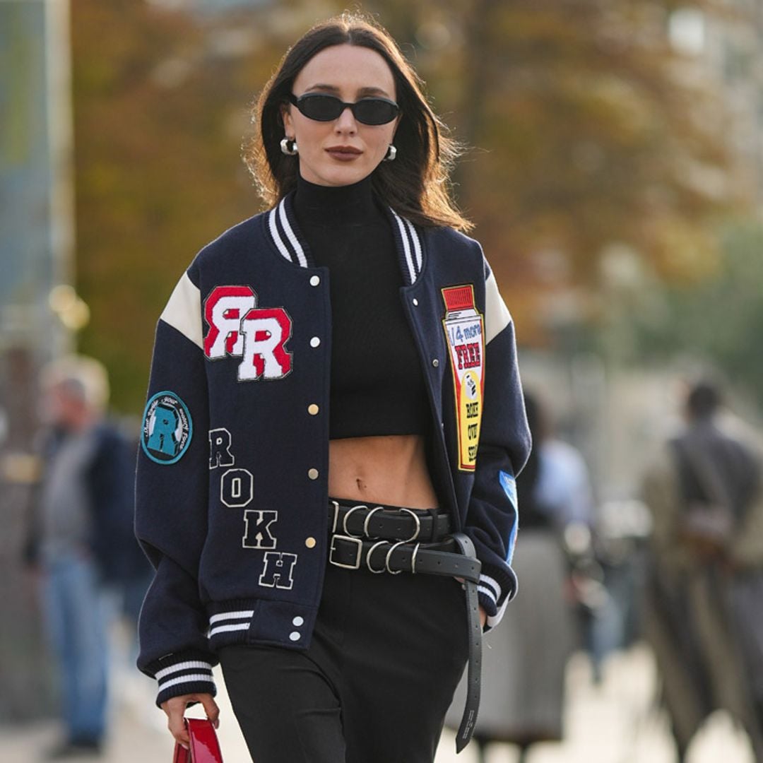 Vuelve la chaqueta 'varsity' y así se combina en 2023 según las 'influencers' y la pasarela
