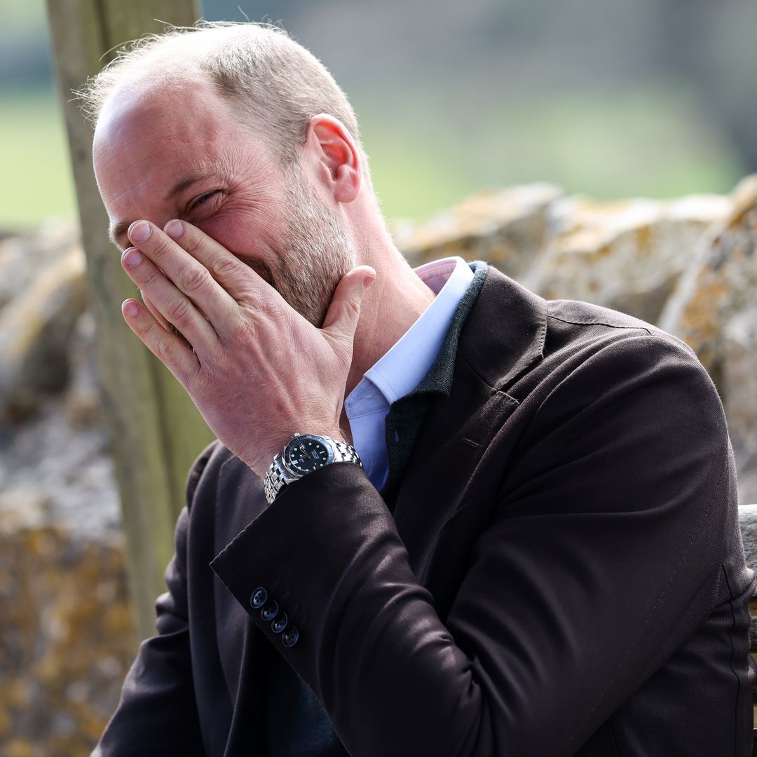 Prince William, Prince of Wales speaks with farmers during an event for sixty of the Duchy of Cornwall's next generation of farming tenants, on March 26, 2025 in Pensford, England