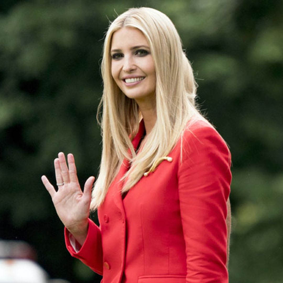 ¡Todo al rojo! Ivanka Trump combina el traje como las 'royals'