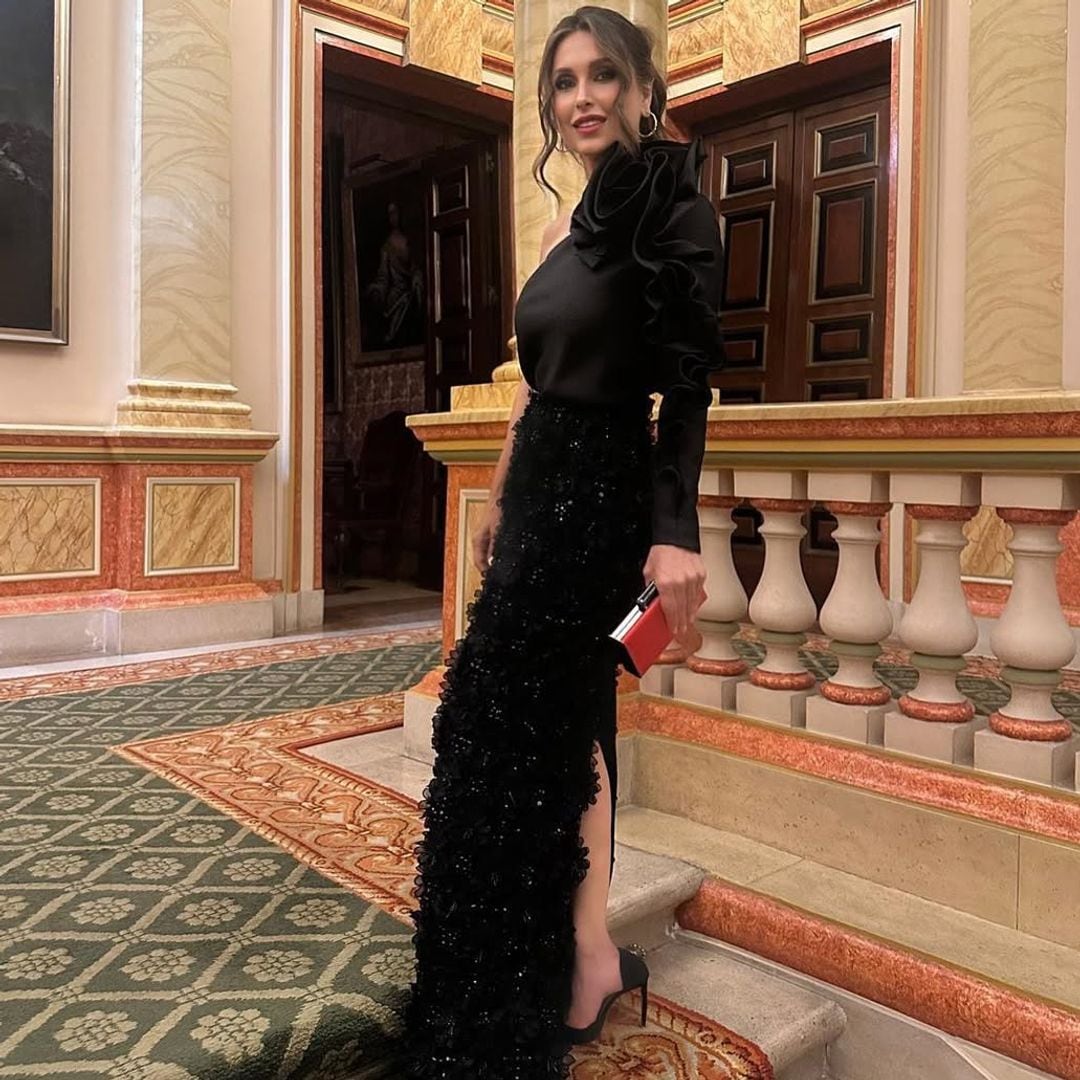 El vestidazo de Paloma Cuevas para la fiesta más exclusiva en el palacio de Liria