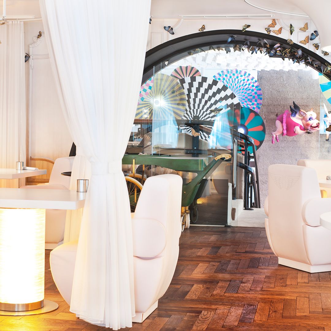 Interior del restaurante Diverxo de David Muñoz, en el NH Eurobuilding de Madrid