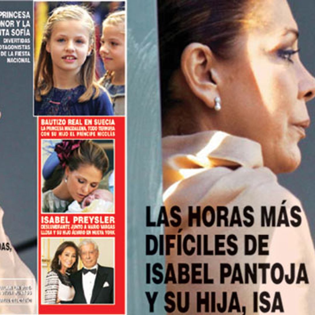 En ¡HOLA! Las horas más difíciles de Isabel Pantoja y su hija, Isa