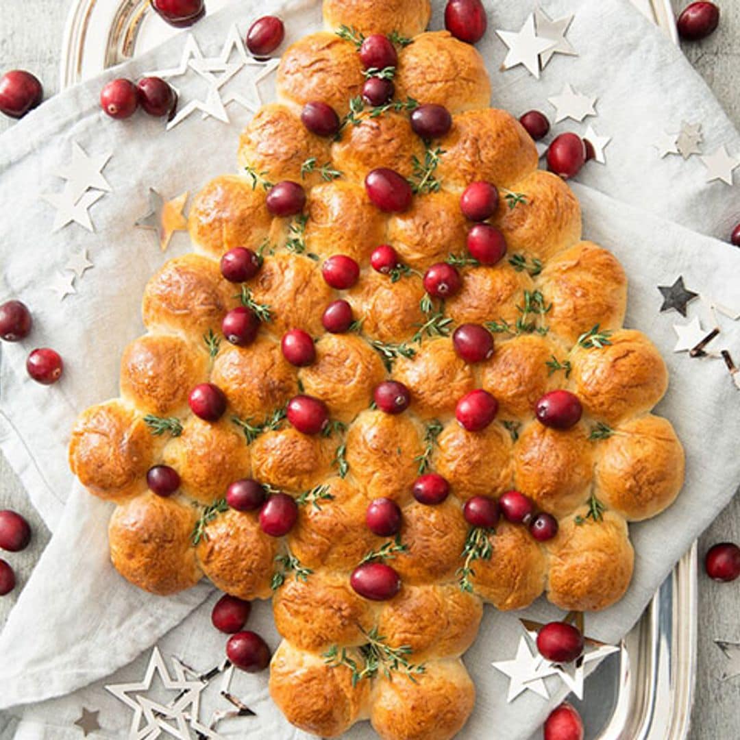 Árbol de Navidad con arándanos y tomillo
