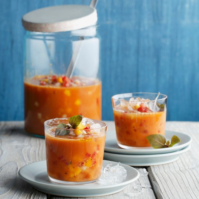 Gazpacho con mango