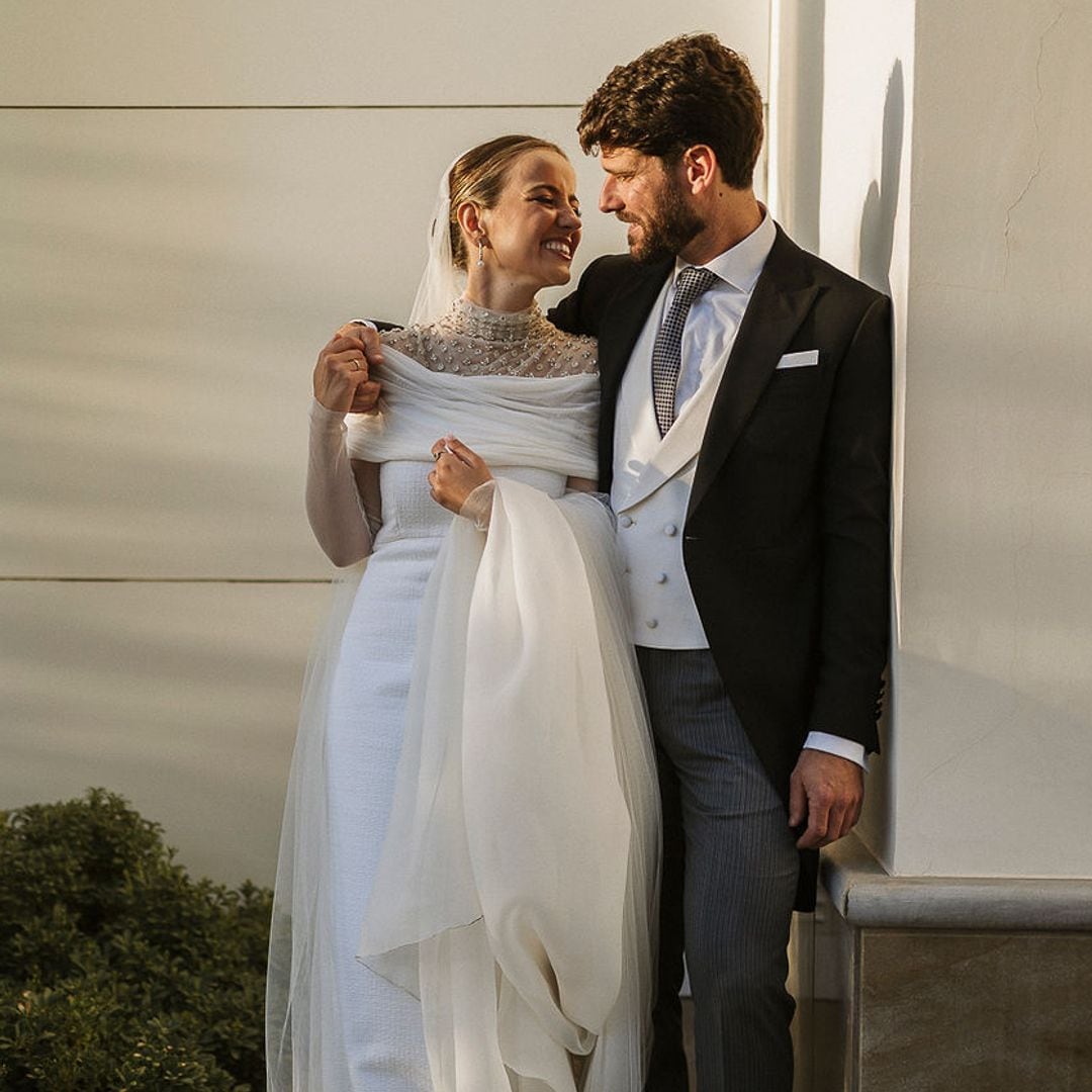 Un vestido de novia inspirado en Carlota Casiraghi y un cambio de última hora: la boda de Inmaculada en Granada