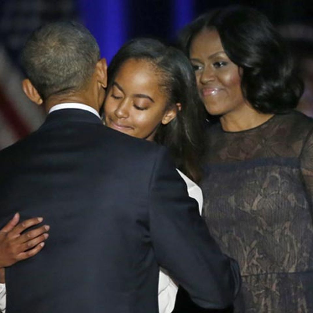 En el discurso de despedida de Barack Obama, ¿dónde estaba su hija Sasha?