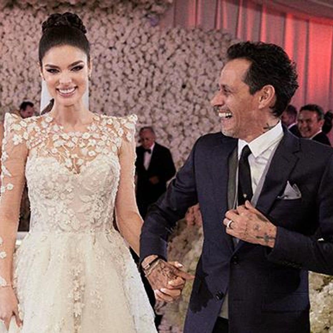 Nadia Ferreira, la esposa más enamorada en el show de Marc Anthony, tras su gran boda