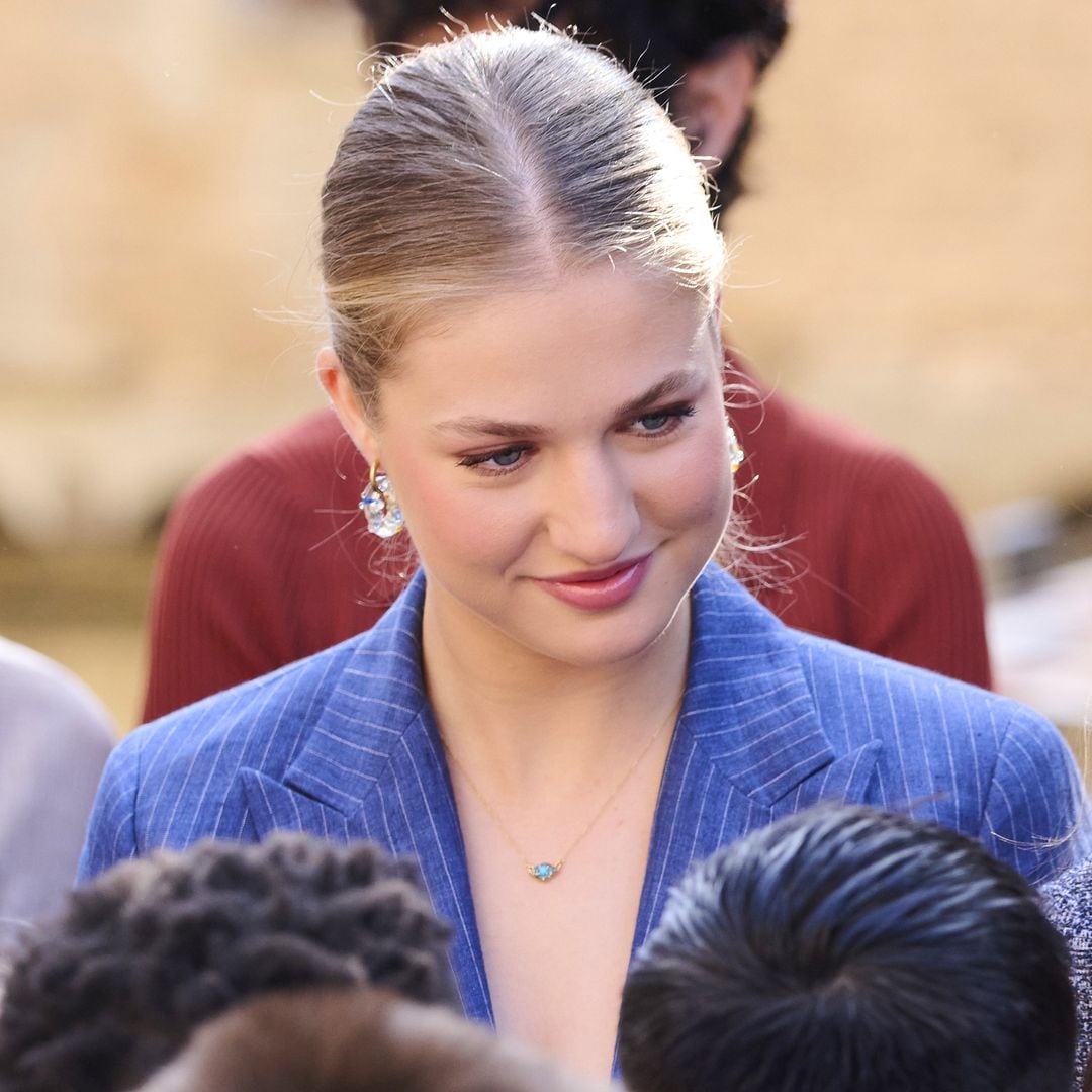 Leonor en su visita al Palacio Real de Olite, Navarra, el 27 de septiembre de 2025