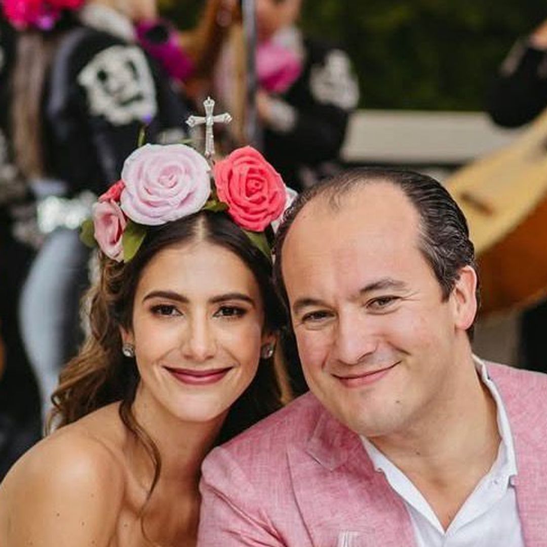 Ramón Hermosilla, hijo de Silvia Gómez-Cuétara, y Karla Cova Villa en su boda en México