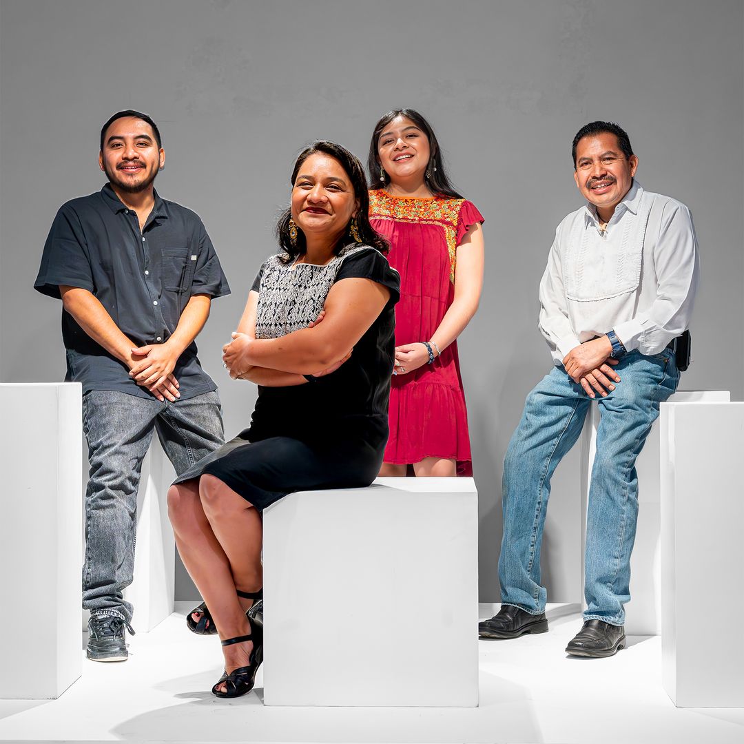 Jacobo y María Ángeles con sus dos hijos: Ricardo y Sabina