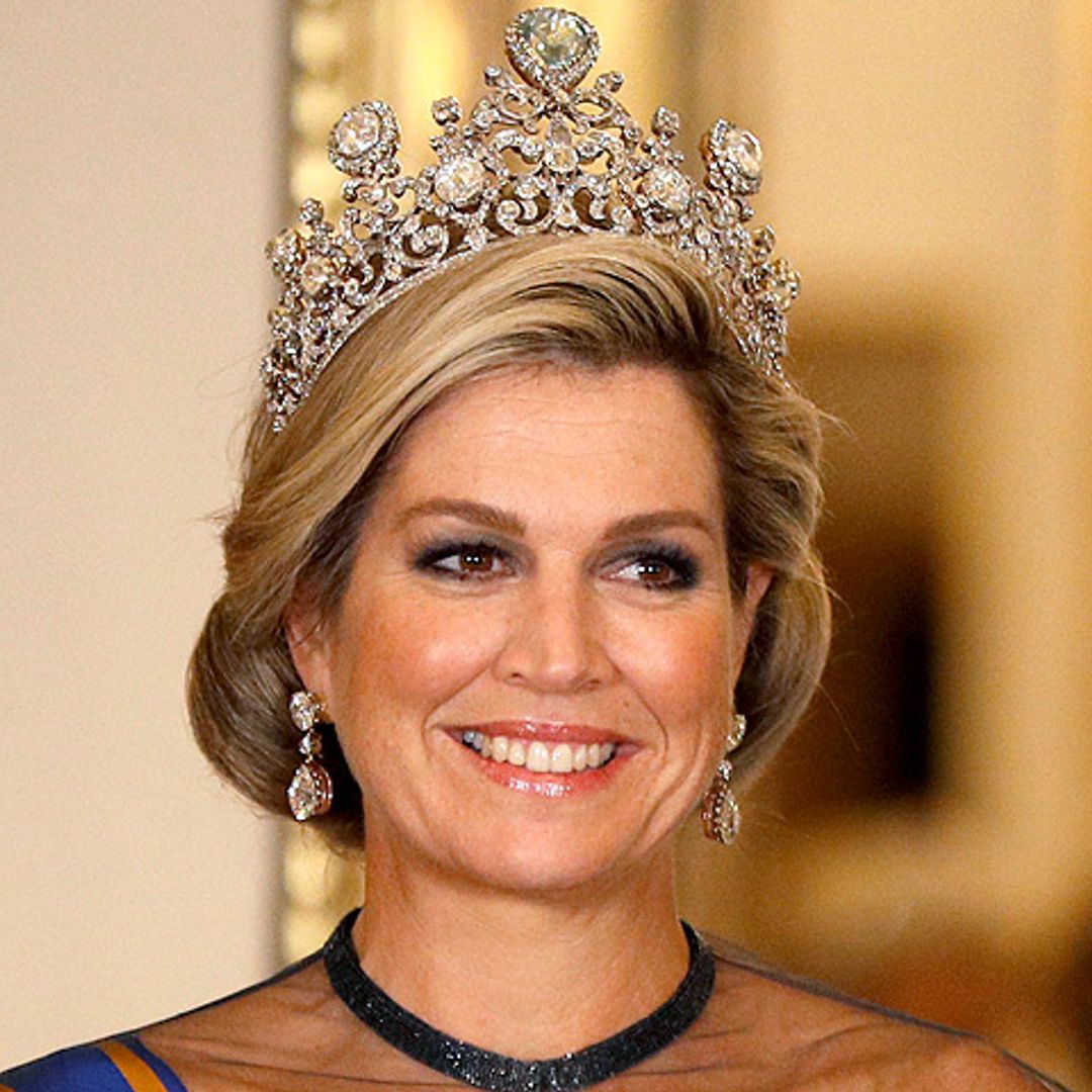 Máxima de Holanda revela la especial razón por la que usó la tiara Stuart en su visita a Reino Unido