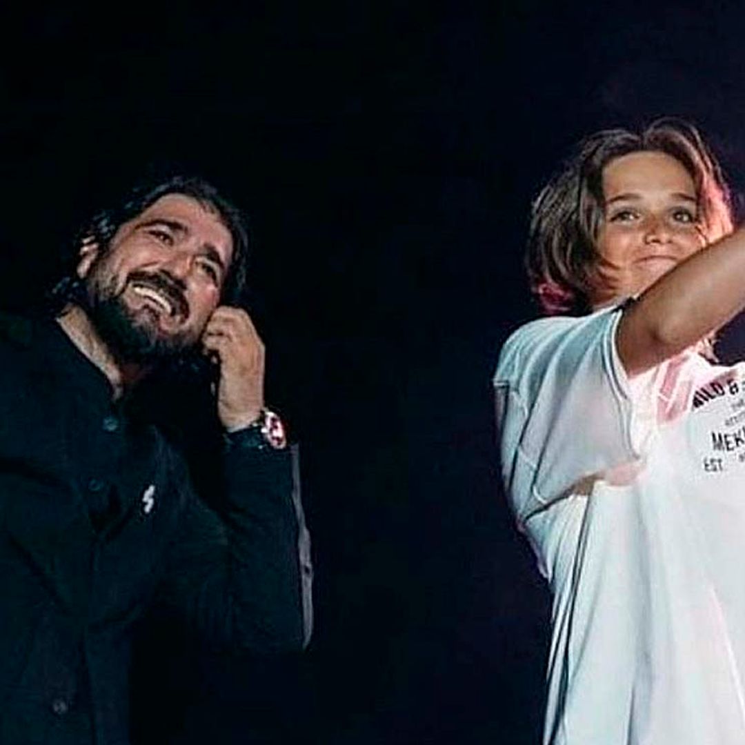 Antonio Orozco demuestra que sus hijos, Jan de 16 años y Antonella de 2, han heredado su talento