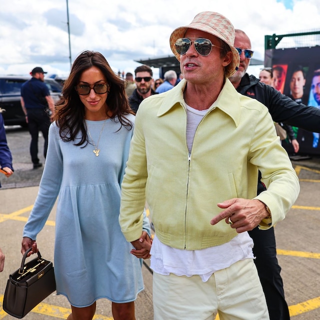 Ines de Ramon and Brad Pitt 
