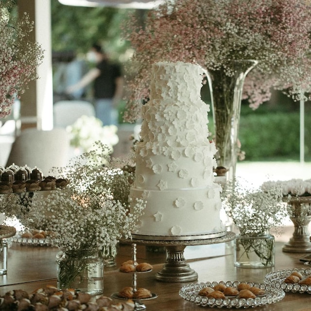 Tartas de boda blancas