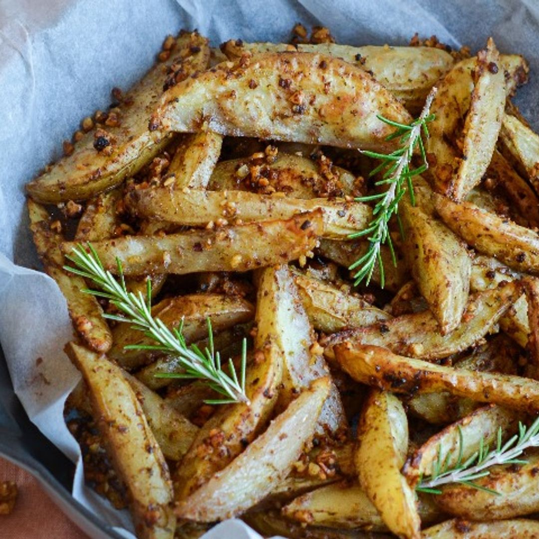 Patatas 'deluxe' con pesto de nueces