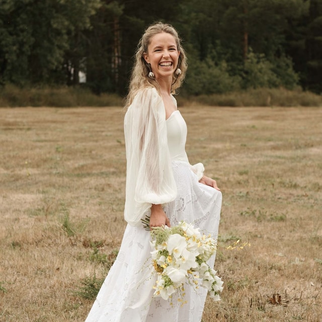 El vestido de novia de Lucía de Miguel