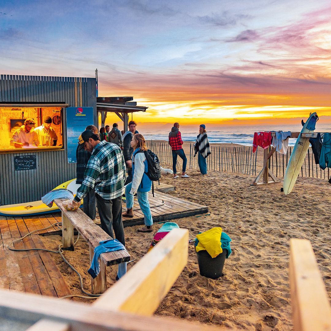 Anglet, Promenade Victor Mendiboure, la conocida como California francesa por los amantes del surf