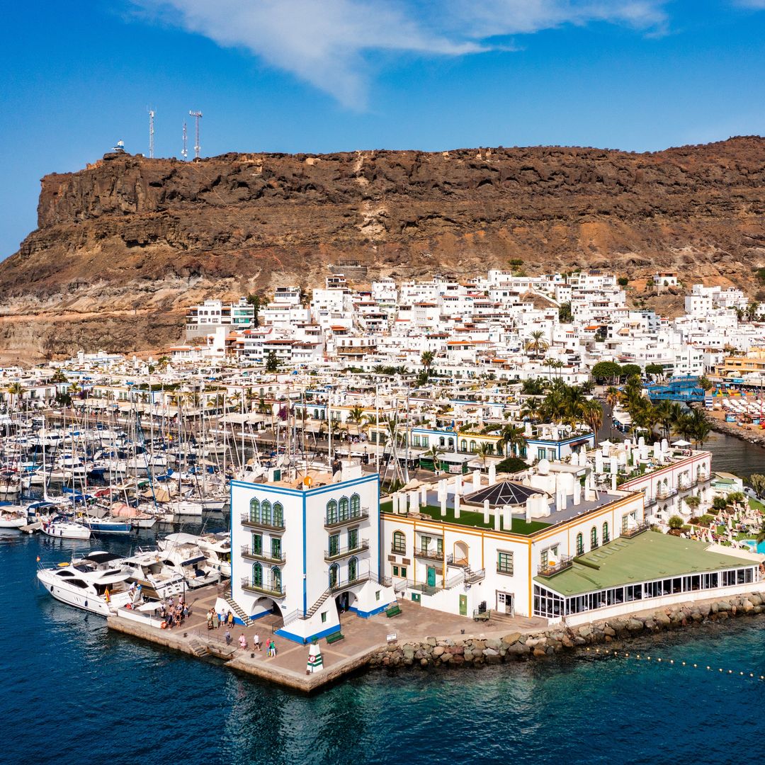 Vista aérea de Puerto Mogán, Gran Canaria