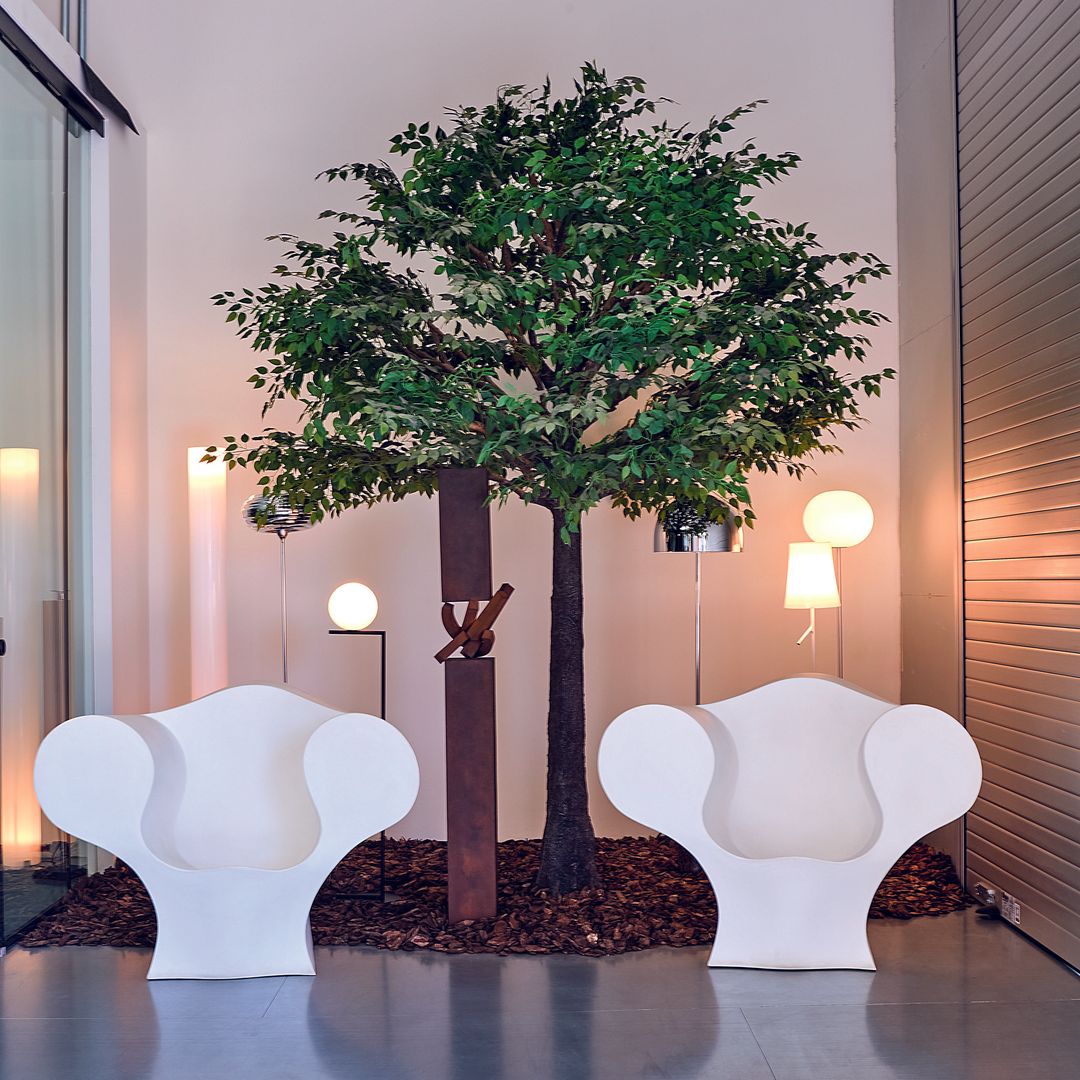 Dos sillones Big Easy en el refugio de la artista canaria