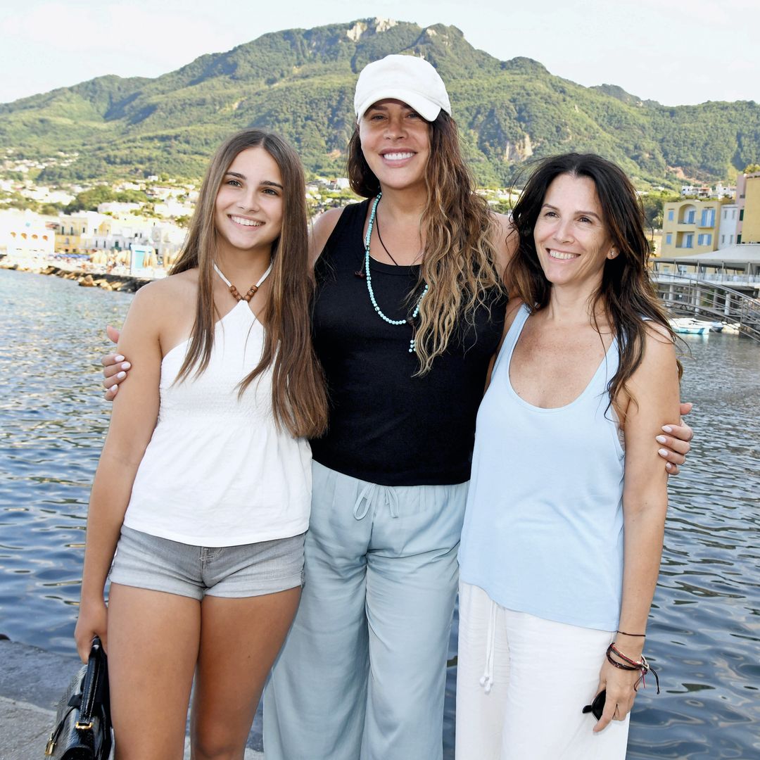 Con su mujer, Marisa, y su hija, Victoria, durante uno de sus viajes familiares