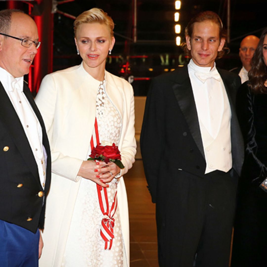Andrea Casiraghi  y Tatiana Santo Domingo se unen al príncipe Alberto en la gala final del Día Nacional de Mónaco