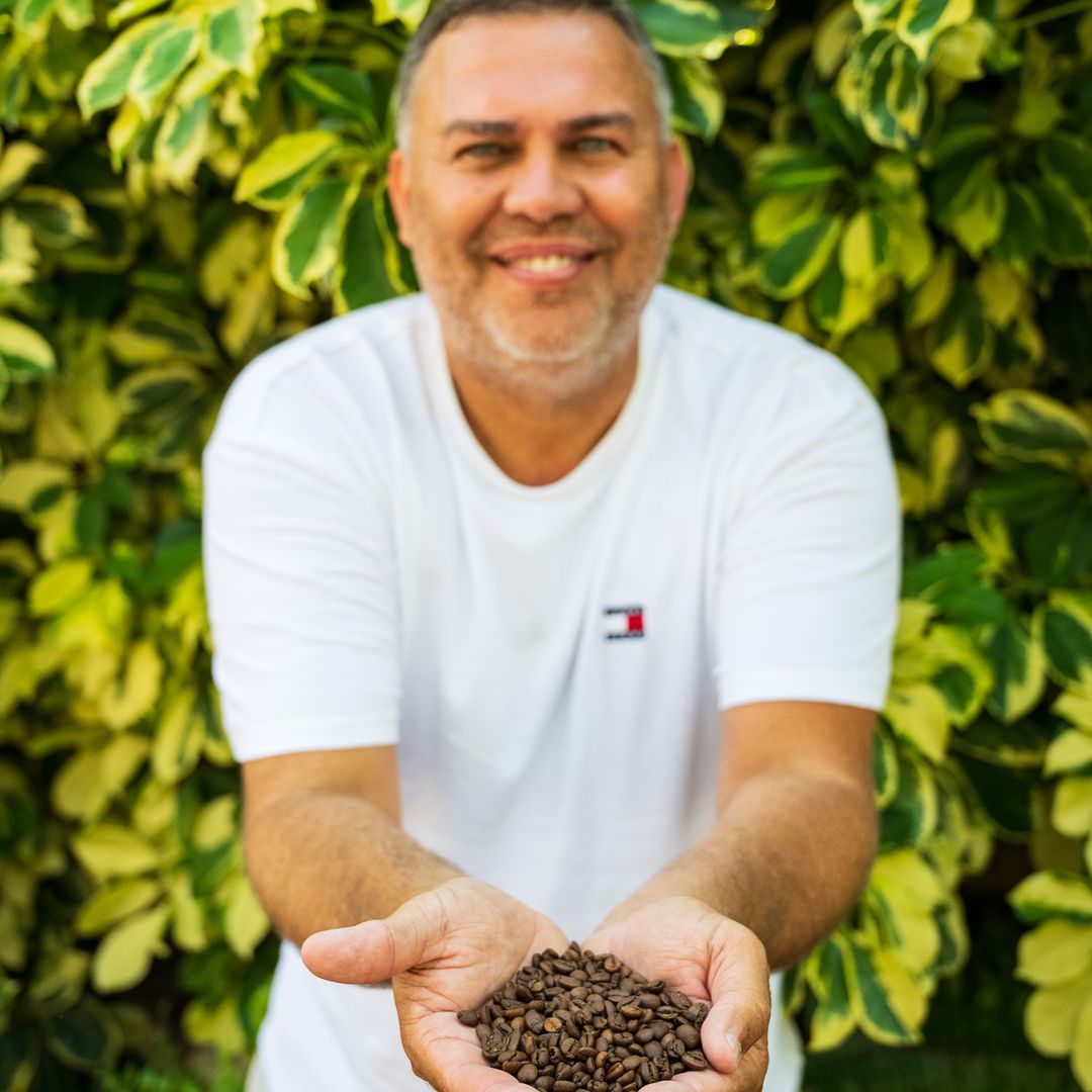 Víctor Lugo, Finca La Laja, café, Agaete, Gran Canaria