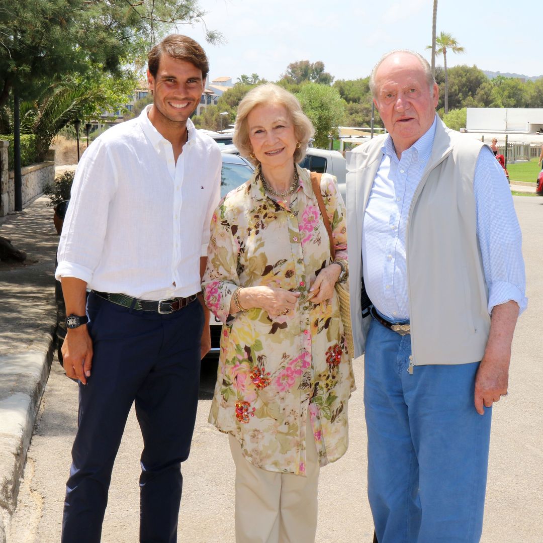 El rey Juan Carlos y Rafa Nadal, juntos en el cumpleaños que organizaron a un importante empresario de Mallorca