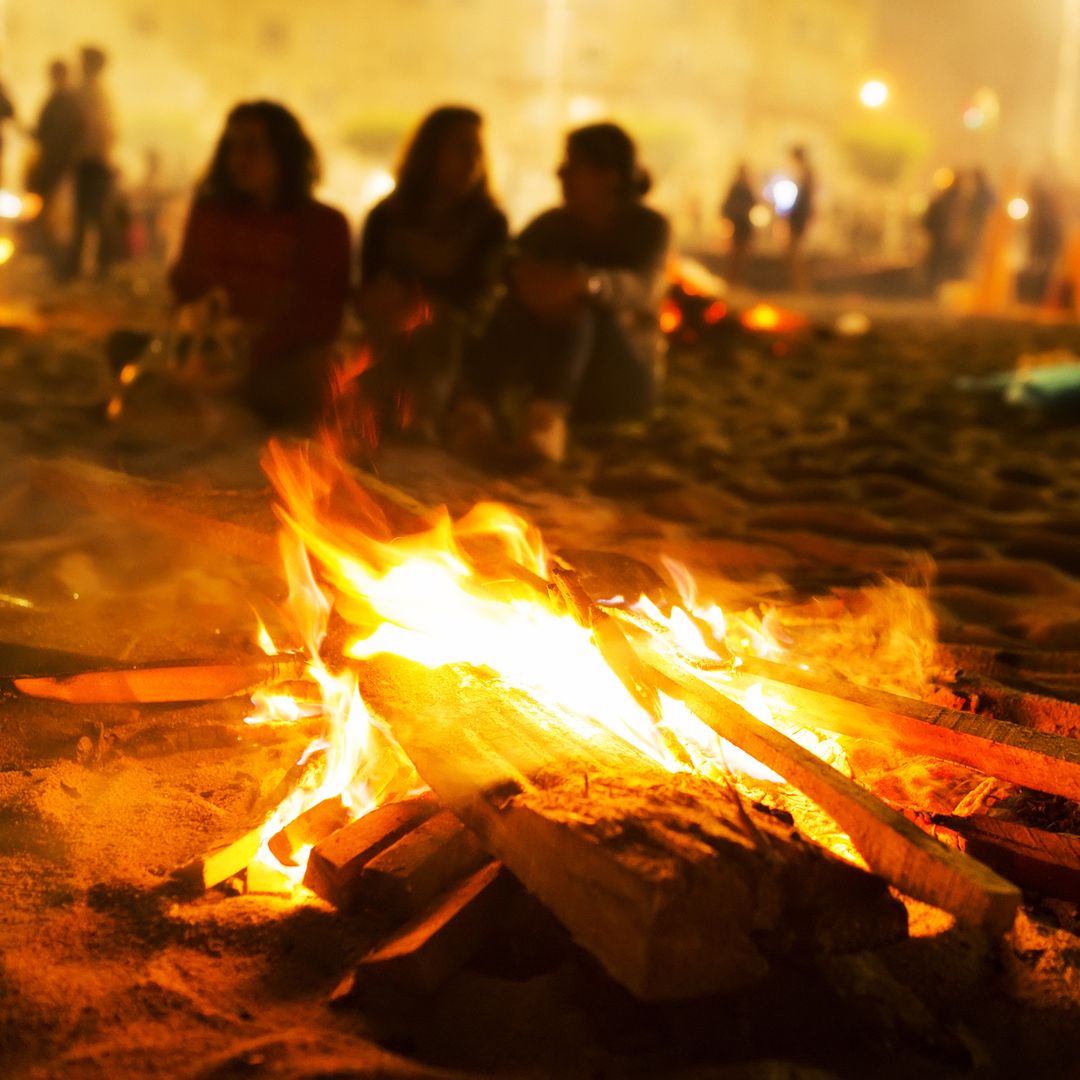 Celebración de la noche de San Juan en A Coruña