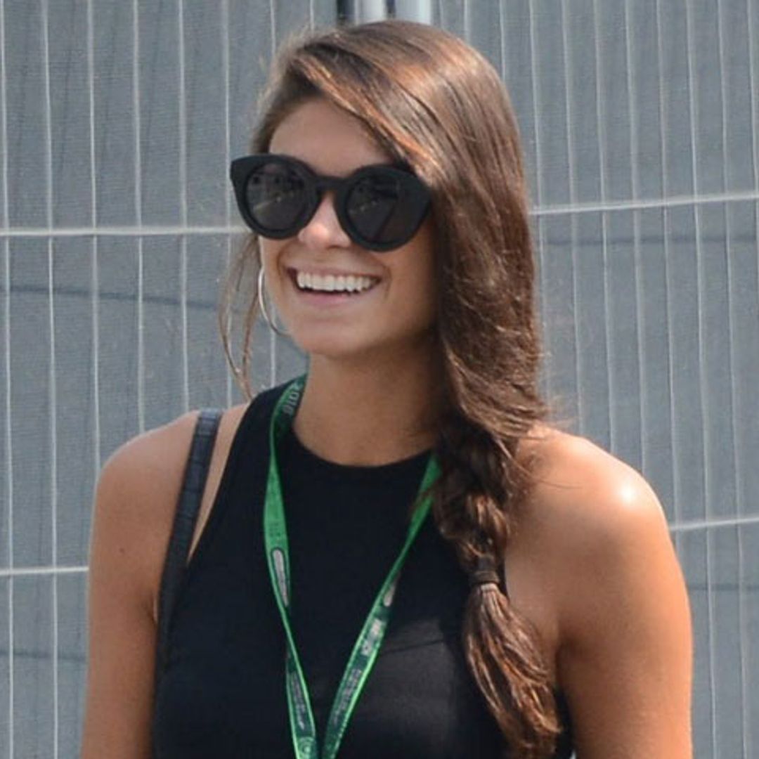 La novia de Fernando Alonso se luce en el circuito de Monza
