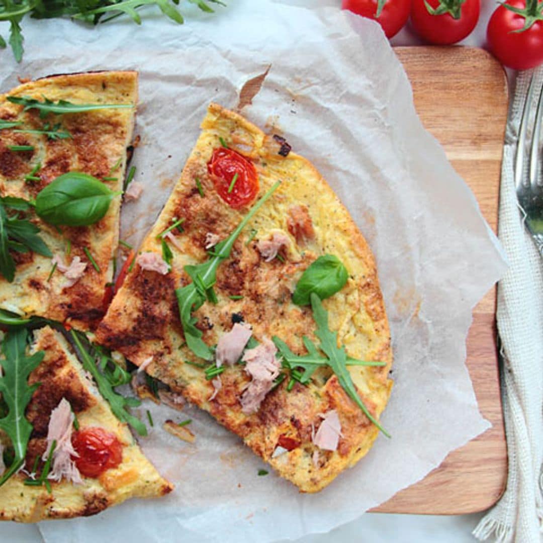 Tortilla de atún y verduras