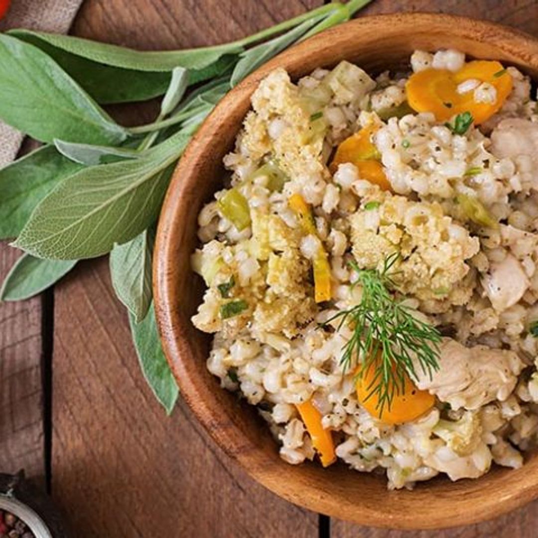 Ensalada de pollo y cebada