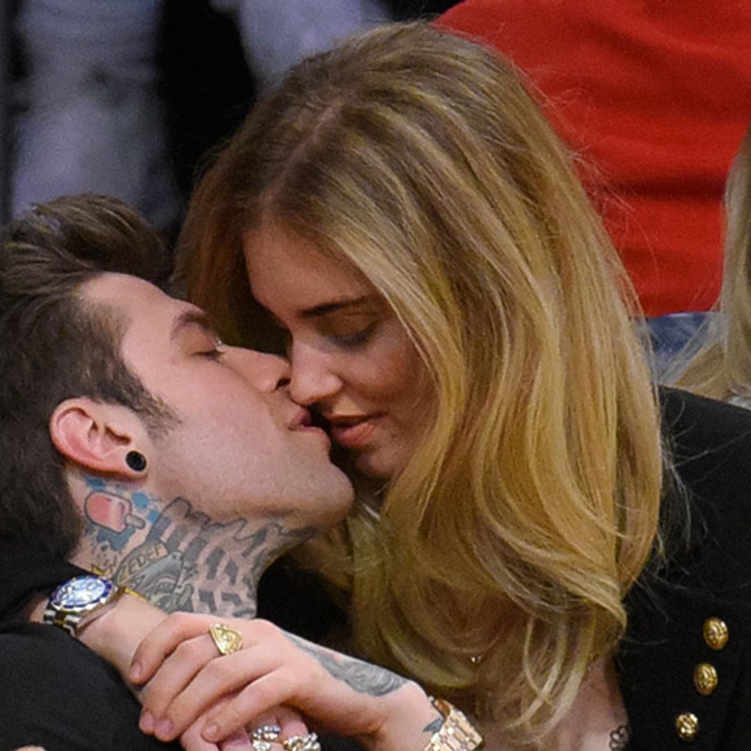 Los besos de película de Chiara Ferragni y su novio, el rapero Fedez