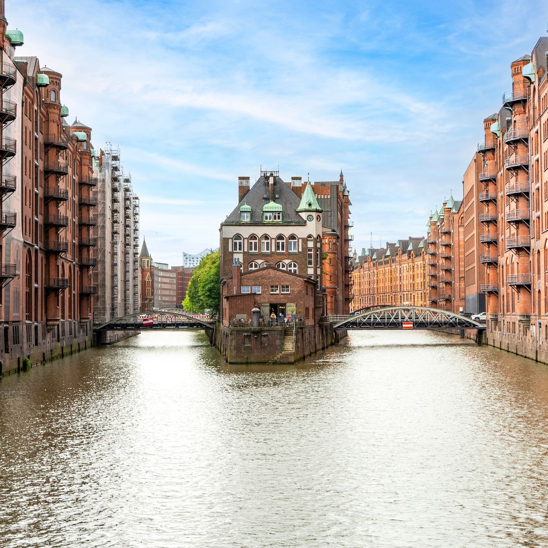 Canales de Speicherstadt en Hamburgo