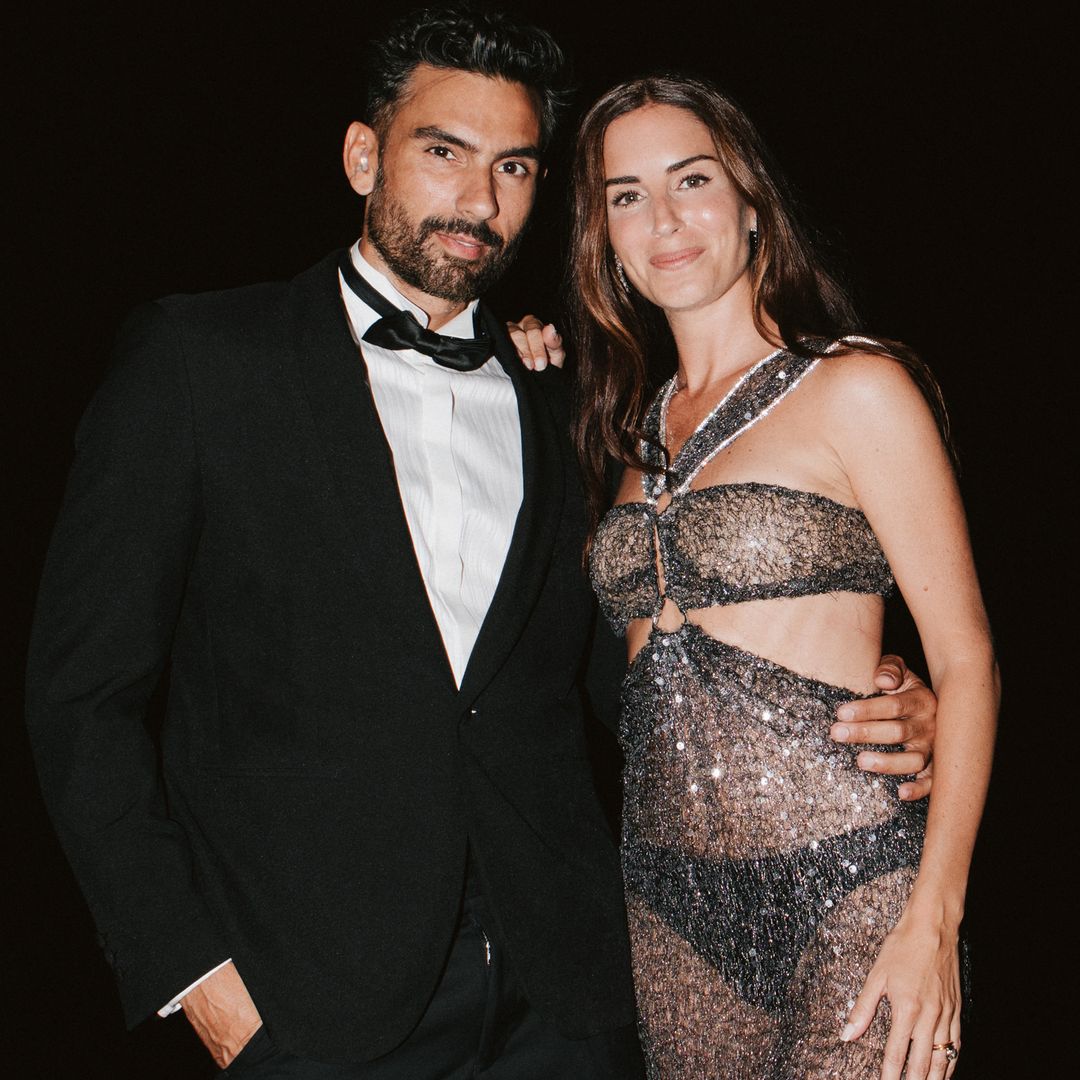Gala González, deslumbrante con su segundo look de novia: negro y con transparencias