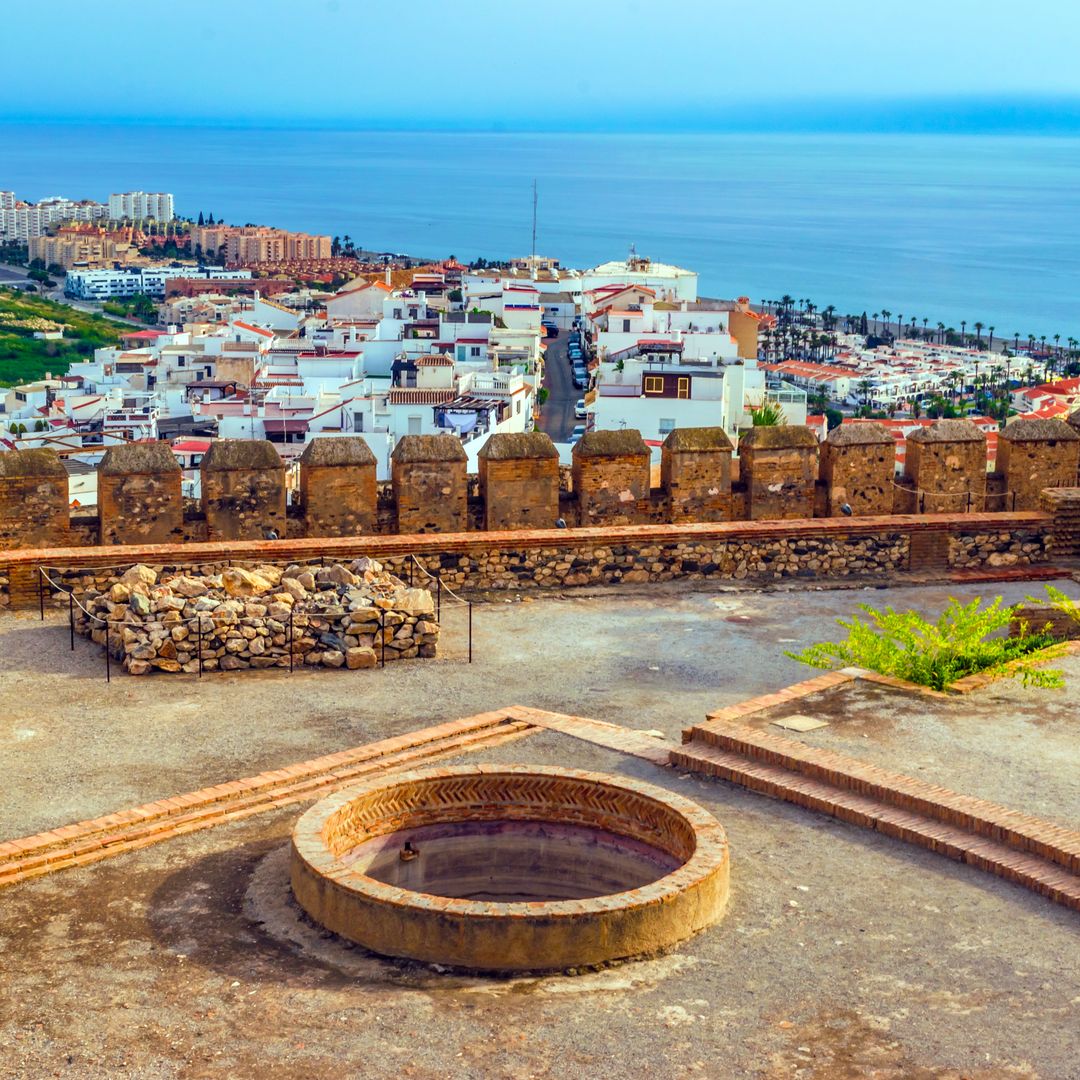 Panorámica de Salobreña y sus playas desde el mirador del Castillo, Granada