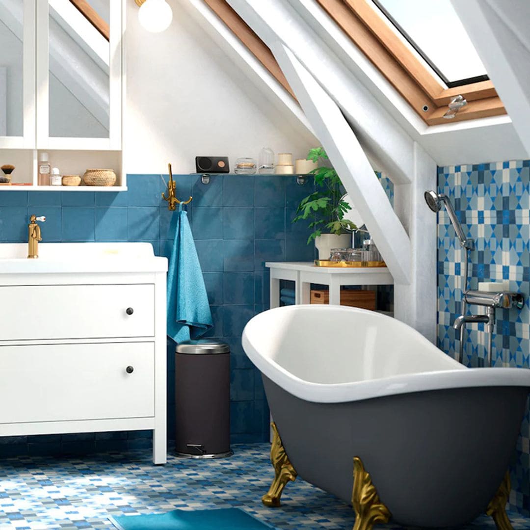 10 baños en los que el color es el protagonista