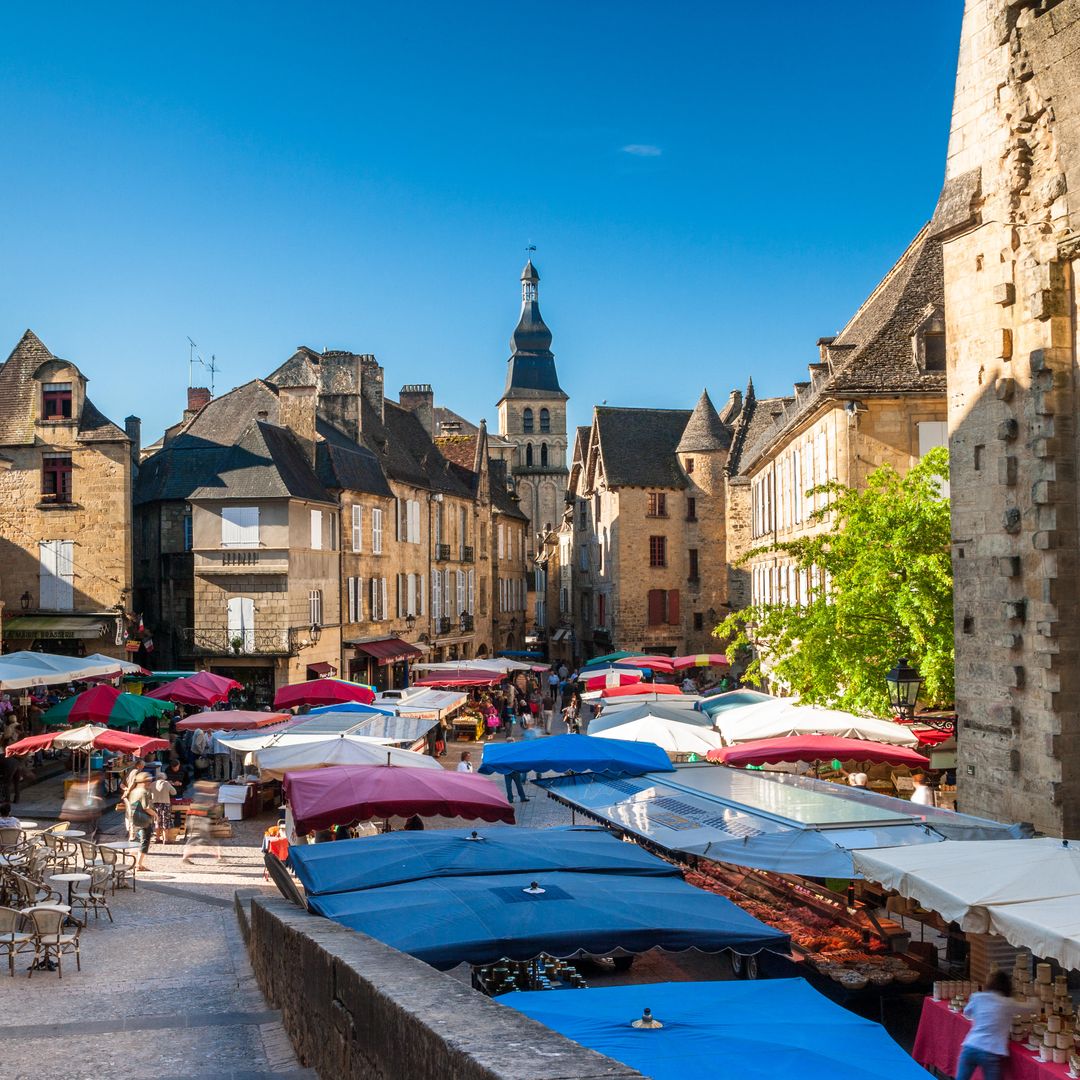 Mercado de Sarlat, Francia