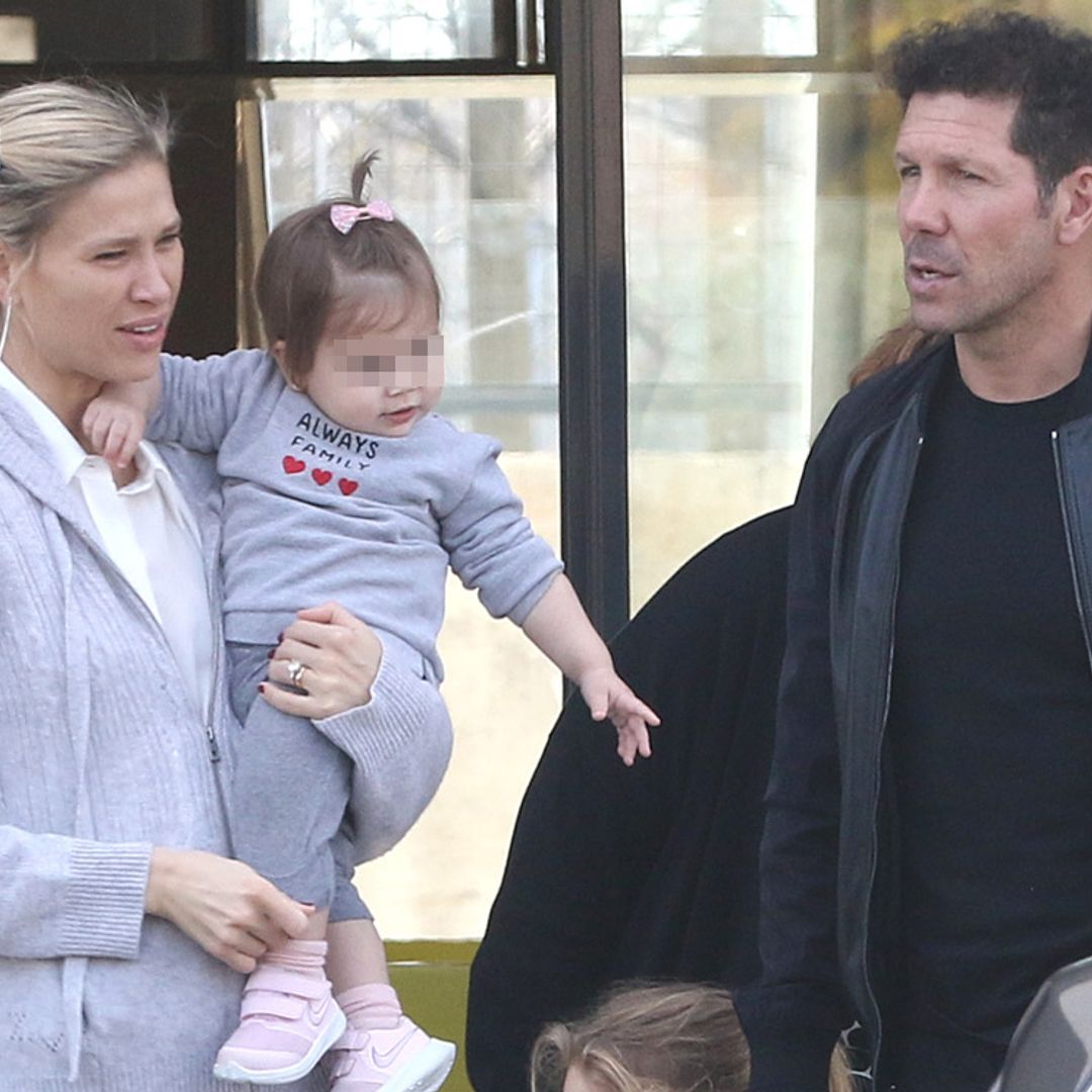 Simeone y Carla Pereyra celebran el primer cumpleaños de su hija Valentina