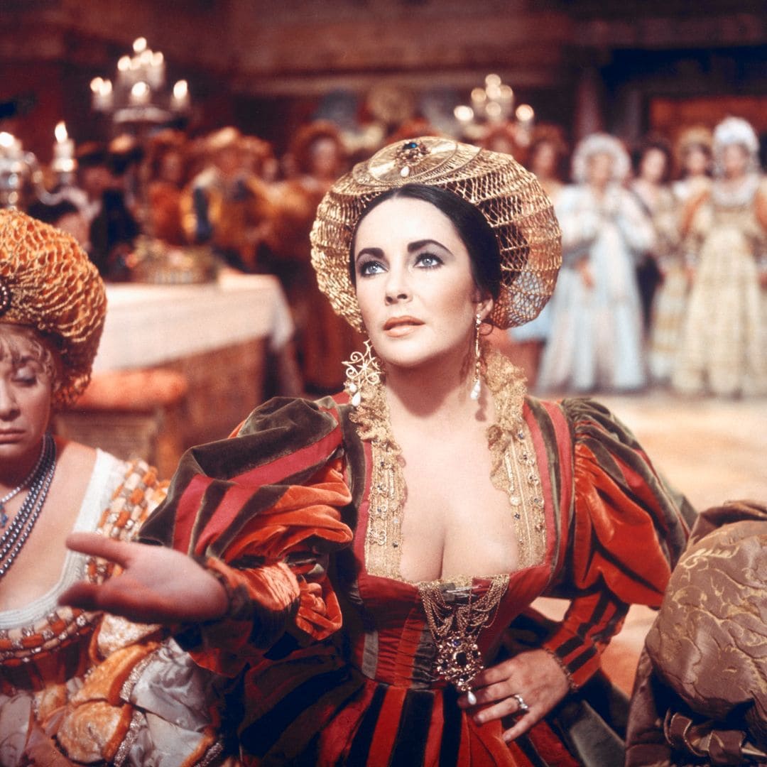 Elizabeth Taylor en el set de "The Taming of the Shrew"