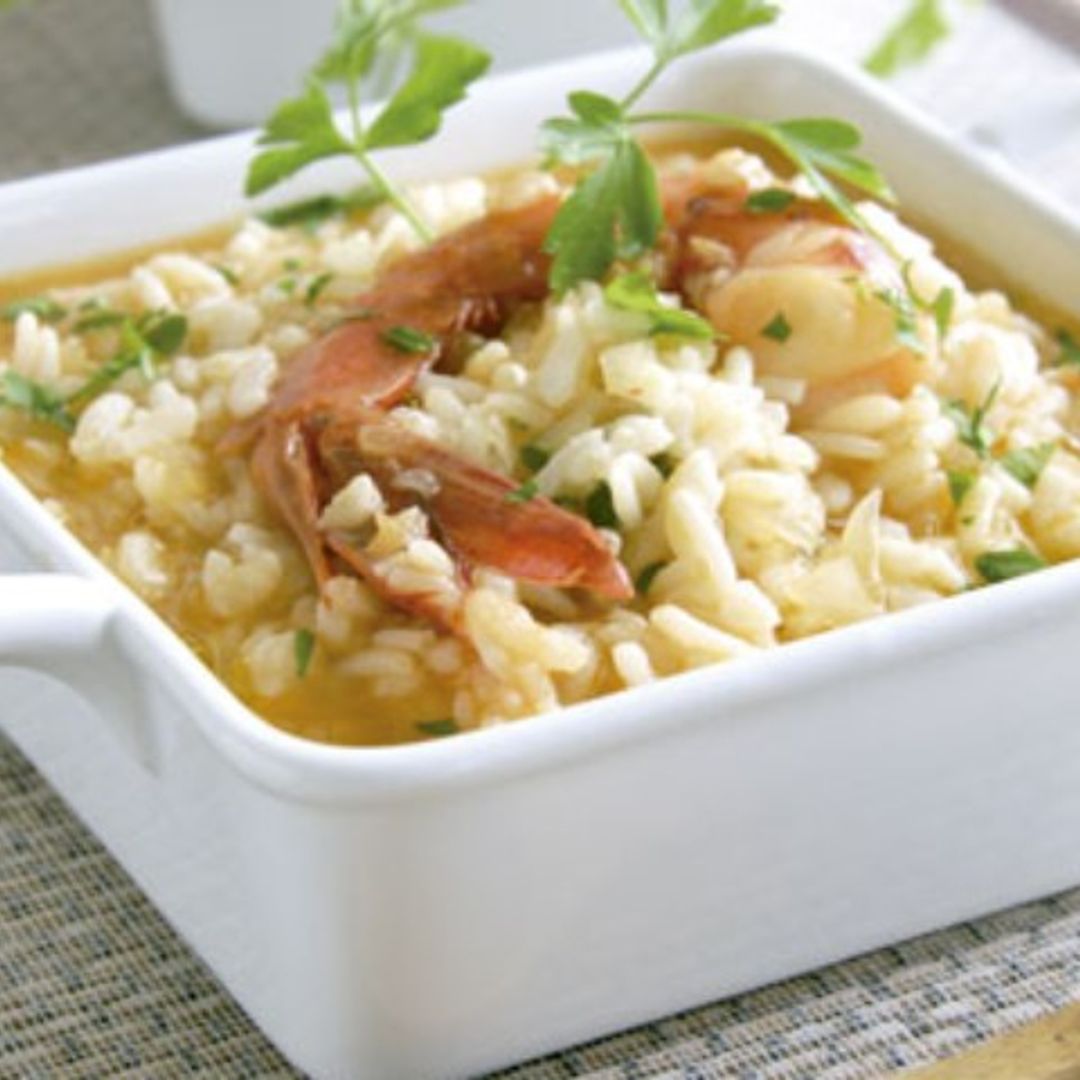 Arroz caldoso con carabineros