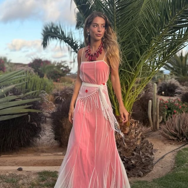 Belén Écija en una boda en Lanzarote