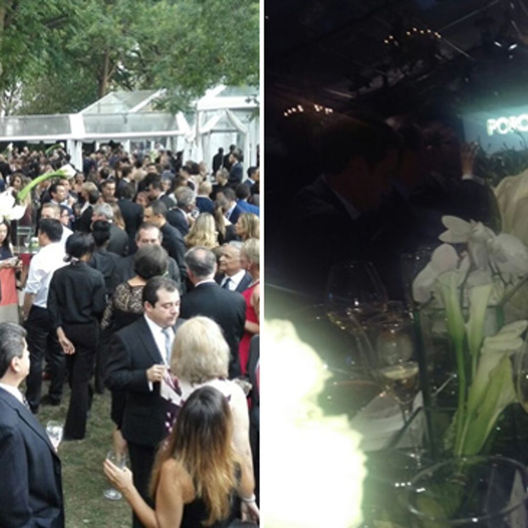 Isabel Preysler y Mario Vargas Llosa, cómplices y muy felices en la gran fiesta de Porcelanosa en Nueva York