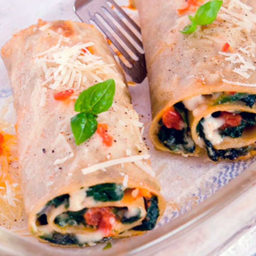 Canlelones de kale y ricota