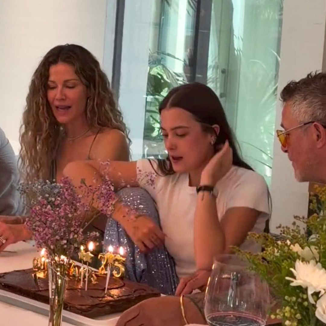 Así fue el reencuentro de Alejandro Sanz y Jaydy Michel en el cumpleaños de su hija Manuela